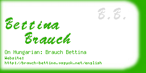 bettina brauch business card